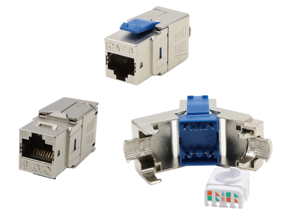八類遮蔽式資訊插座 Cat.8 RJ45 Jack