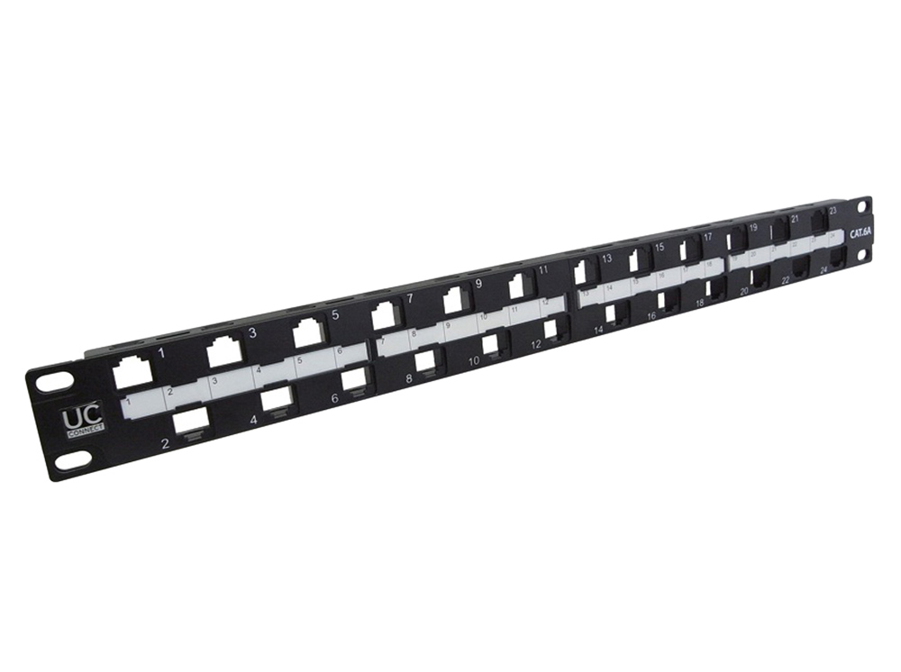模組式無遮蔽跳線面板 24P UTP Keystone Panel