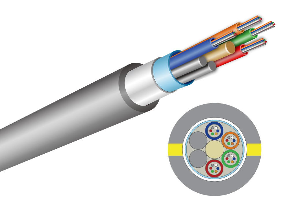 室內外共用非金屬多束管低煙無毒光纜 Fiber Optic Cable