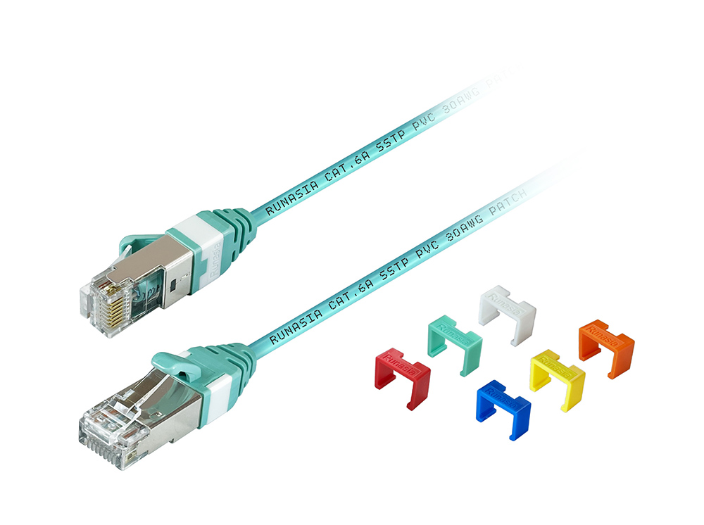 超六類可換扣環遮蔽跳接線(極細) CAT.6A S/STP Patch Cord