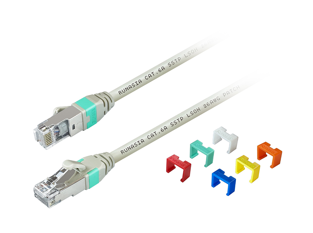 超六類可換扣環遮蔽跳接線 CAT.6A S/STP Patch Cord
